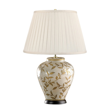  EL/LEAVESBR/GL - Leaves Brown Gold Table Glass Lamp for Neutral design