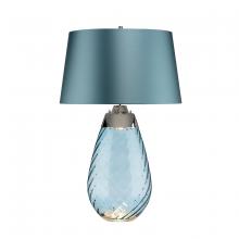  TLG3025L - Large Lena Table Lamp in Blue with Blue Satin Shade