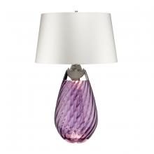  TLG3027L-OWSS - Large Lena Table Lamp in Plum with Off White Satin Shade