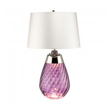  TLG3027S-OWSS - Large Lena Table Lamp in Plum with Off White Satin Shade