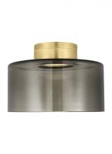  700FMMANLTKNB-LED - Manette Modern dimmable LED Large Ceiling Flush Mount Light in a Natural Brass/Gold Colored finish