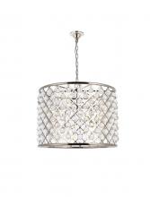  1204D27PN/RC - Madison 8 Light Polished Nickel Chandelier Clear Royal Cut Crystal