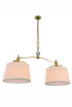  1485G48BB - Cara Collection Chandelier L:48 W:18 H:26 Lt:2 Burnished Brass Finish