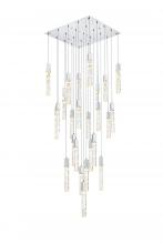 Elegant 2088G36C - Pendant L36"W36"H24"L25 Chrome