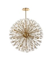  2500D50SG - Vera 50 Inch Crystal Starburst Round Pendant in Gold