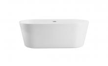  BT10671GW - 71 Inch Soaking Roll Top Bathtub in Glossy White