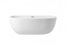  BT10767GW - 67 Inch Soaking Roll Top Bathtub in Glossy White