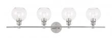  LD2322C - Collier 4 Light Chrome and Clear Glass Wall Sconce