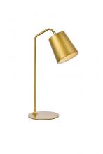  LD2366BR - Leroy 1 Light Brass Table Lamp