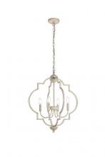  LD7065D20WD - Sandara 4 Lights Pendant in Weathered Dove