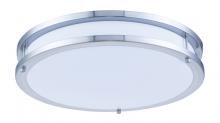  LDCF3201 - LED Surface Mount L:16 W:16 H:3 25w 1750lm 3000k Frosted White and Nickel Finish Acrylic Lens