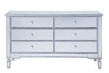  MF6-1036S - 6 Drawers Cabinet 60 In.x20 In.x34 In. in Silver Paint