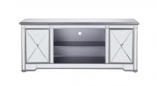  MF601S - 60 In. Mirrored Tv Stand in Antique Silver