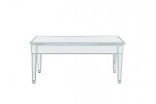  MF72021 - Coffee Table 40in. Wx20in. Dx18in. H in Antique Silver Paint