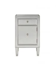  MF72035 - End Table 1 Drawer 18in. Wx13in. Dx29in. H in Antique Silver Paint
