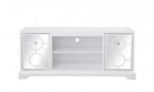  MF801WH - 60 In. Mirrored Tv Stand in White
