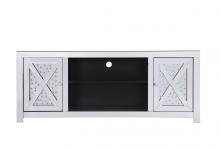  MF9904 - 59 In. Crystal Mirrored Tv Stand