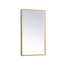 MRE6045BR - Pier 45 Inch LED Mirror with Adjustable Color Temperature 3000k/4200k/6400k in Brass