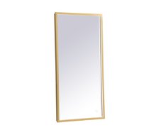  MRE6048BR - Pier 48 Inch LED Mirror with Adjustable Color Temperature 3000k/4200k/6400k in Brass