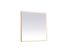  MRE63636BR - Pier 36x36 Inch LED Mirror with Adjustable Color Temperature 3000k/4200k/6400k in Brass