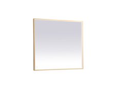  MRE63640BR - Pier 36x40 Inch LED Mirror with Adjustable Color Temperature 3000k/4200k/6400k in Brass