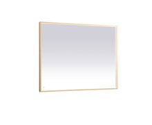  MRE63648BR - Pier 36x48 Inch LED Mirror with Adjustable Color Temperature 3000k/4200k/6400k in Brass