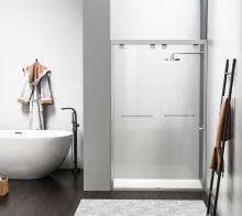  SD303-4876BNK - Semi-frameless Shower Door 48x76 Brushed Nickel