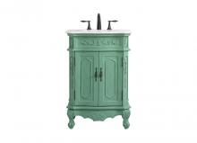  VF10124VM - 24 Inch Single Bathroom Vanity in Vintage Mint