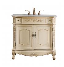  VF10136LT - 36 In. Single Bathroom Vanity Set in Light Antique Beige