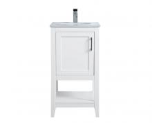  VF16018WH - 18 Inch Single Bathroom Vanity in White