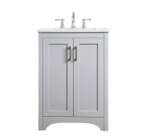  VF17024GR - 24 Inch Single Bathroom Vanity in Grey