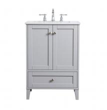  VF18024GR - 24 Inch Single Bathroom Vanity in Grey