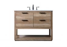  VF19242NT - 42 Inch Single Bathroom Vanity in Natural Oak