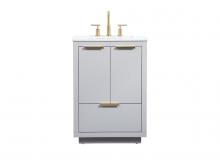  VF19424GR - 24 Inch Single Bathroom Vanity in Grey