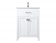 VF28824WH - 24 Inch Single Bathroom Vanity in White