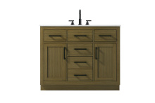 Elegant VF29742MCB - Alden 42 inch Single Bathroom Vanity in Chestnut Brown