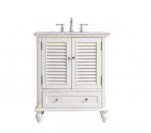  VF30530AW - 30 Inch Single Bathroom Vanity in Antique White