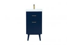  VF41018MBL - 18 Inch Bathroom Vanity in Blue