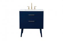  VF41030MBL - 30 Inch Bathroom Vanity in Blue