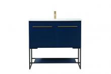  VF42536MBL - 36 Inch Single Bathroom Vanity in Blue