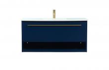  VF43540MBL - 40 Inch Single Bathroom Vanity in Blue