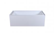  BT201-L3060GW - Alcove Soaking Bathtub 30x60 Inch Left Drain in Glossy White