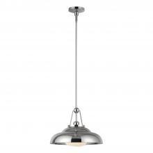  PD344014PNGO - Palmetto 14-in Polished Nickel/Glossy Opal 1 Light Pendant