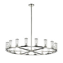  CH309018PNCG - Revolve Clear Glass/Polished Nickel 18 Lights Chandeliers