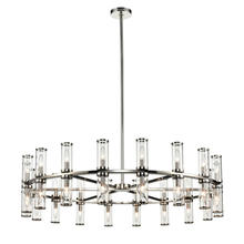  CH309036PNCG - Revolve Clear Glass/Polished Nickel 36 Lights Chandeliers