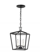 5192603-112 - Dianna transitional 3-light indoor dimmable ceiling pendant hanging chandelier light in midnight bla