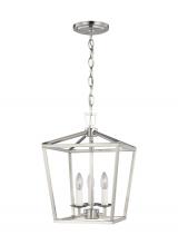  5192603EN-962 - Dianna transitional 3-light LED indoor dimmable ceiling pendant hanging chandelier light in brushed