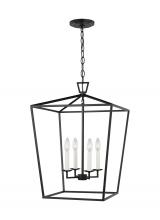  5392604EN-112 - Dianna transitional 4-light LED indoor dimmable medium ceiling pendant hanging chandelier light in m
