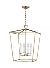 5392604EN-848 - Dianna transitional 4-light LED indoor dimmable medium ceiling pendant hanging chandelier light in s