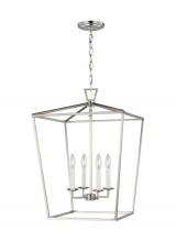  5392604EN-962 - Dianna transitional 4-light LED indoor dimmable medium ceiling pendant hanging chandelier light in b